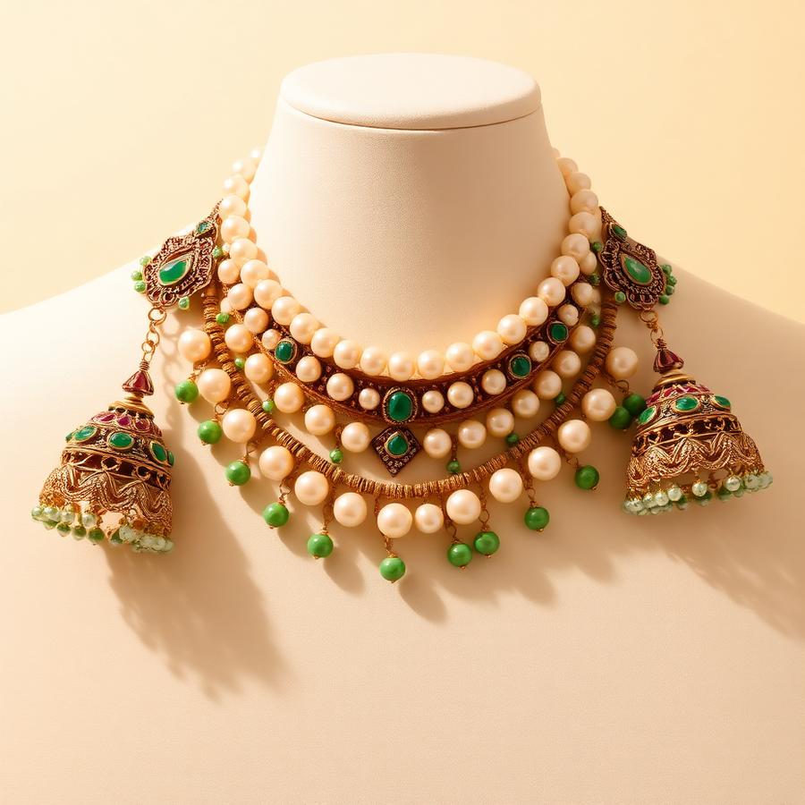 Antique Pearl Choker Set
